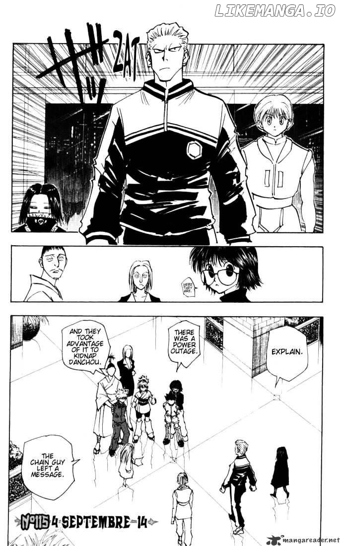 Hunter x Hunter, Chapter 115 image 01